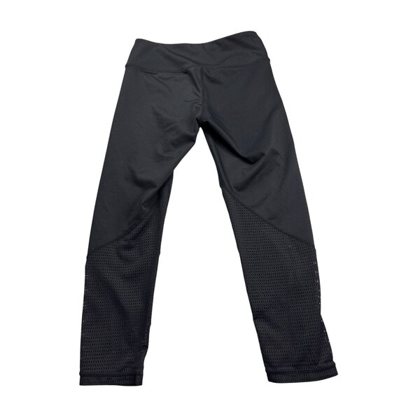 Z By Zella Black Mesh Insert Leggings With Iridescent Stripes XS Womens - Picture 5 of 9